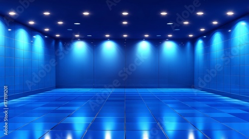 Modern Blue Room with Cooling Technology