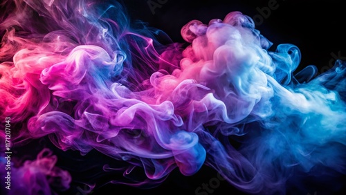 Vibrant Purple Pink Smoke Bokeh Effect - Abstract Background Image