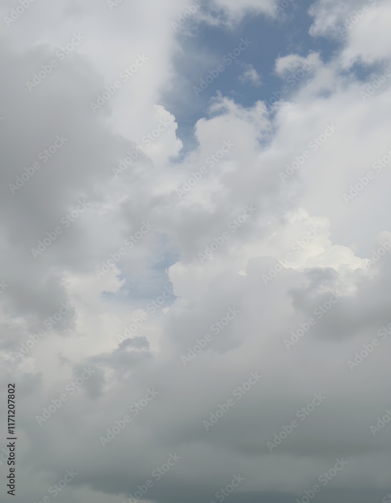 Fototapeta premium Vintage cloudy background, angled photoshot, with white tones