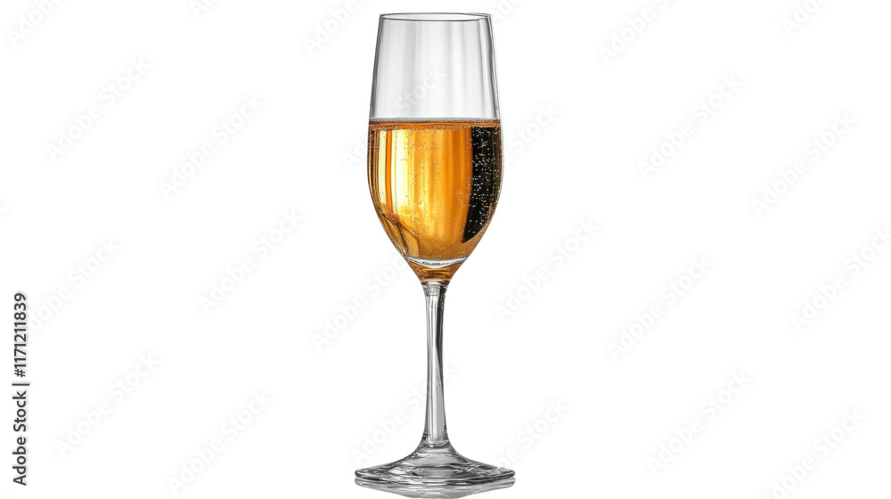 glass of champagne isolated on white background glass of champagne isolated on white background