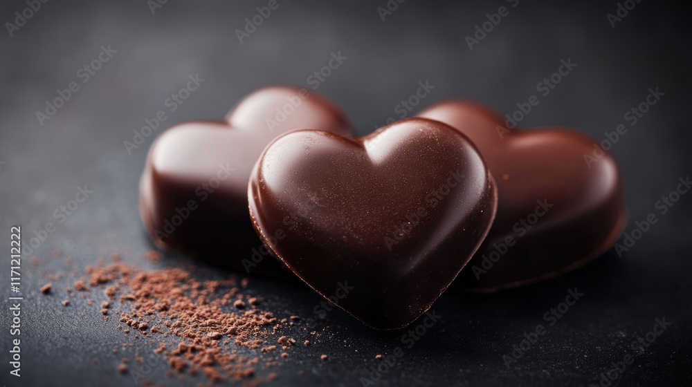 Obraz premium Chocolate gift for Valentine’s Day celebration.