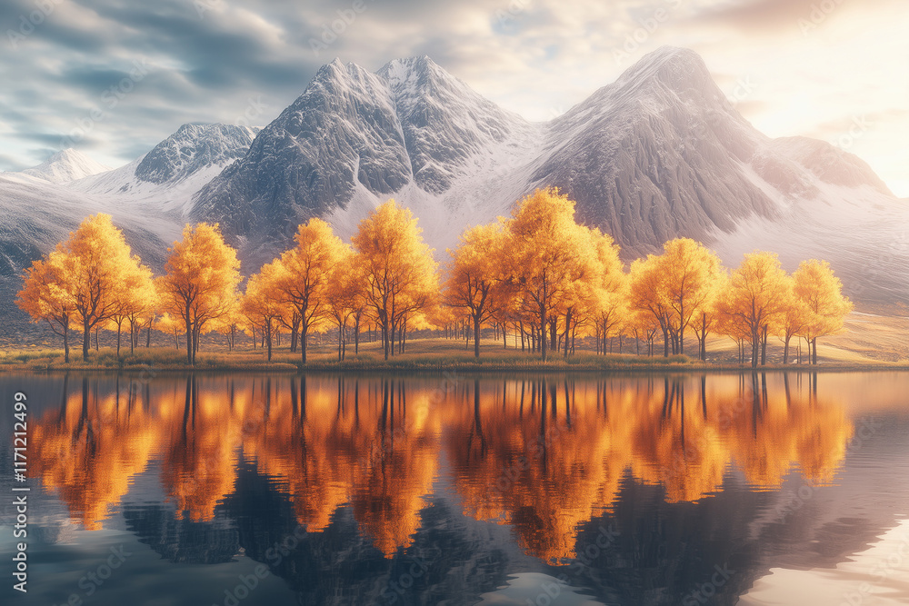 Fototapeta premium lake in the mountains