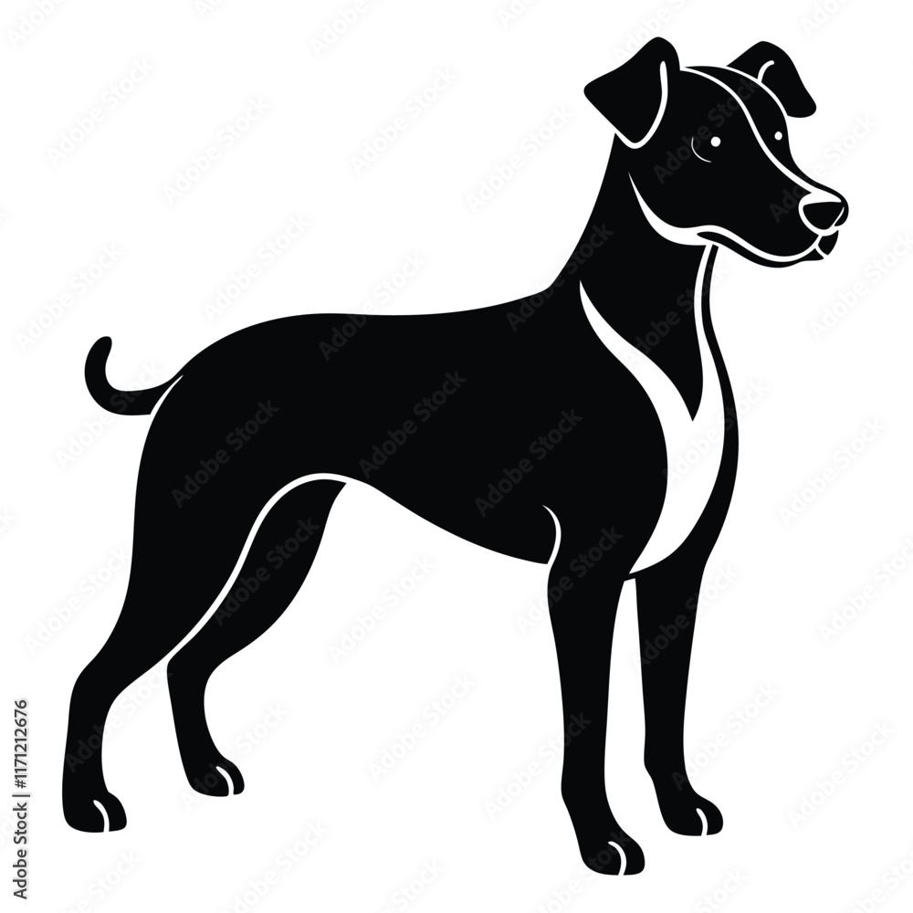 vector black and white dog vector black and white dog