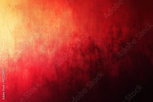 Bold red gradient backdrop abstract art digital artwork vibrant colors horizontal view visual aesthetics