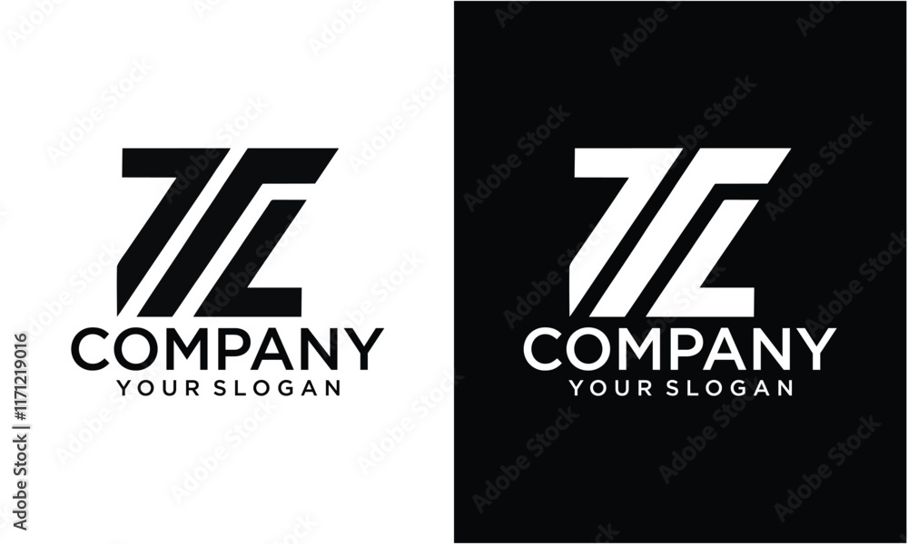 Fototapeta premium Creative TL ,LT ,T ,L Abstract Letters Logo Monogram