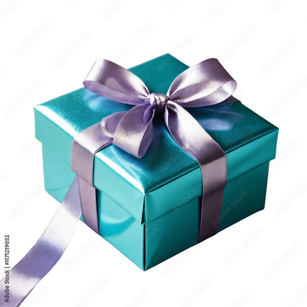 Obraz premium Gift Box With Ribbon PNG Transparent Isolated Background