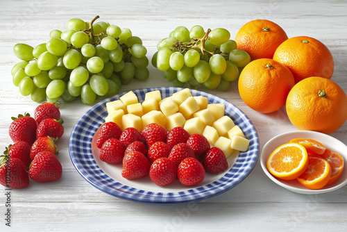 Wallpaper Mural fruits on white background Torontodigital.ca