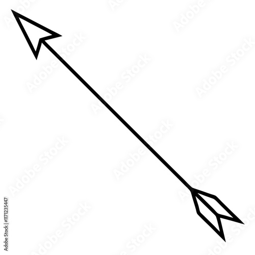 arrow silhouette vector illustrator photo