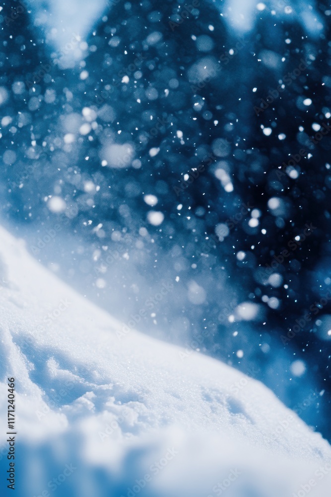 Naklejka premium Abstract winter snow field