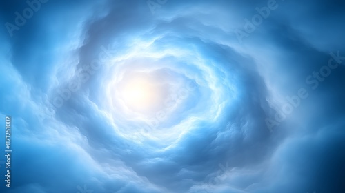Wallpaper Mural Celestial vortex of swirling clouds and bright light. Torontodigital.ca