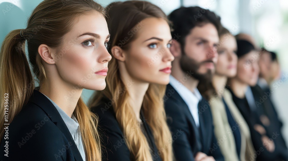 Group of Professionals in Business Attire at a Conference Group of Professionals in Business Attire at a Conference