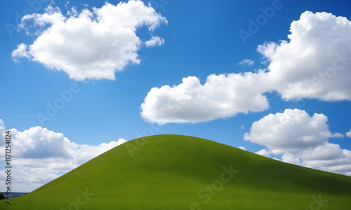 Calm Green Hills and Sky - A Nature Lover’s Paradise