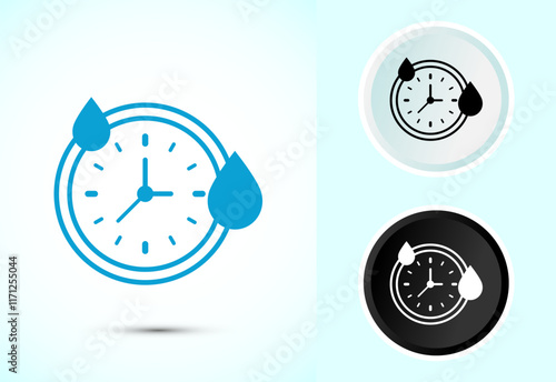 Quick dry icon design illustration. Fast dry cleaning service sign