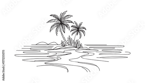 tree on the beach