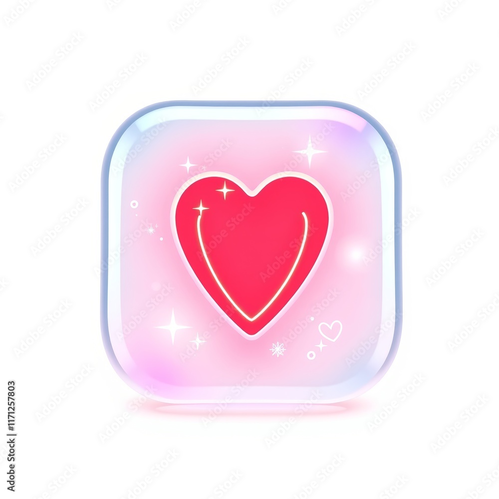 Heart illustration on colorful background Heart illustration on colorful background