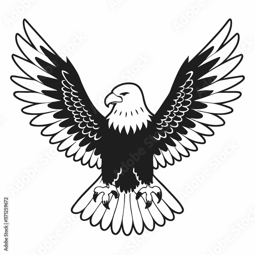 eagle with wings