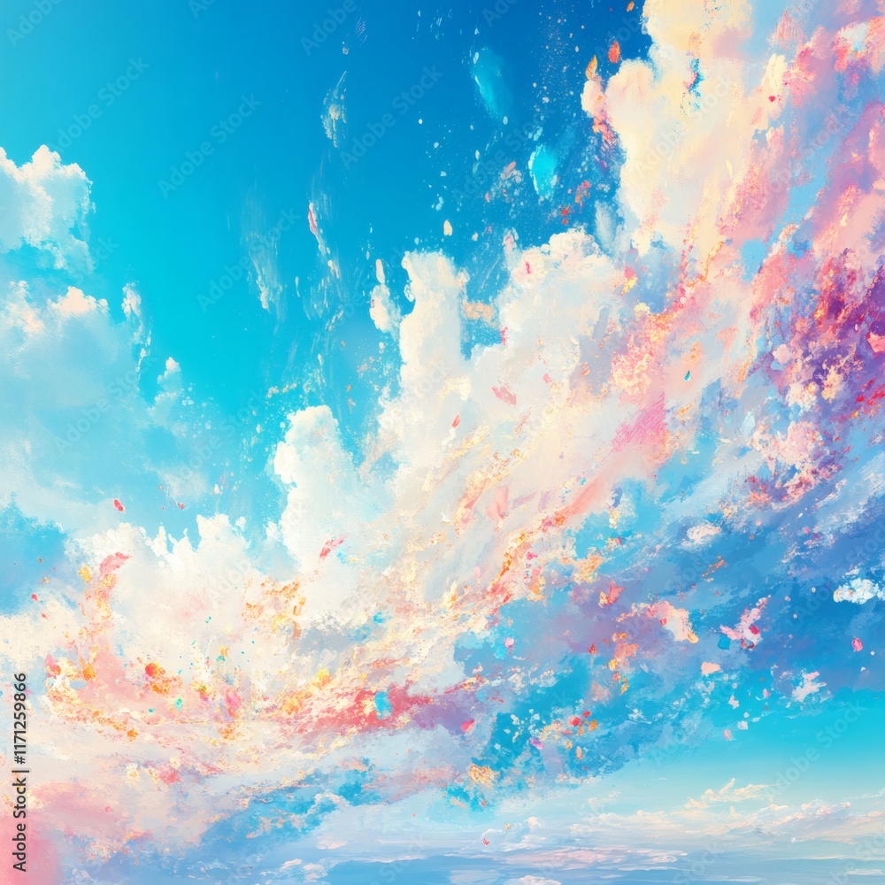 Obraz premium beauty bright clear sky background