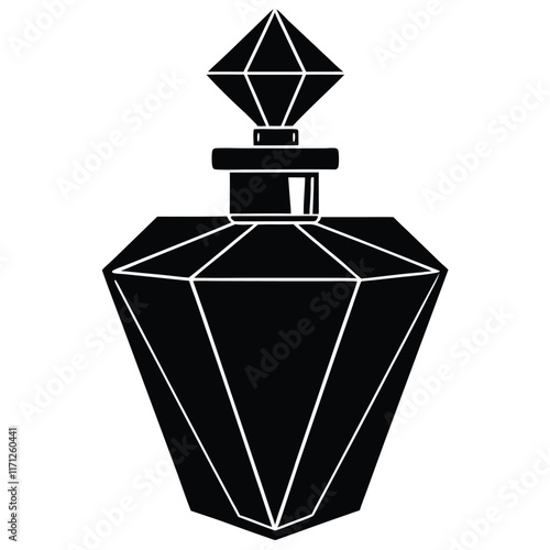 perfume bottle vector illustration