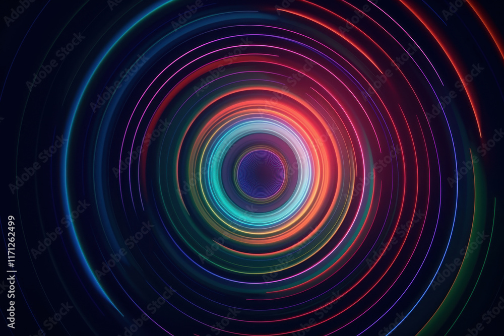 an abstract depiction of concentric circles radiating luminous gradients an abstract depiction of concentric circles radiating luminous gradients