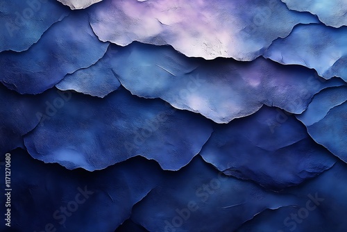Abstract blue layered texture.