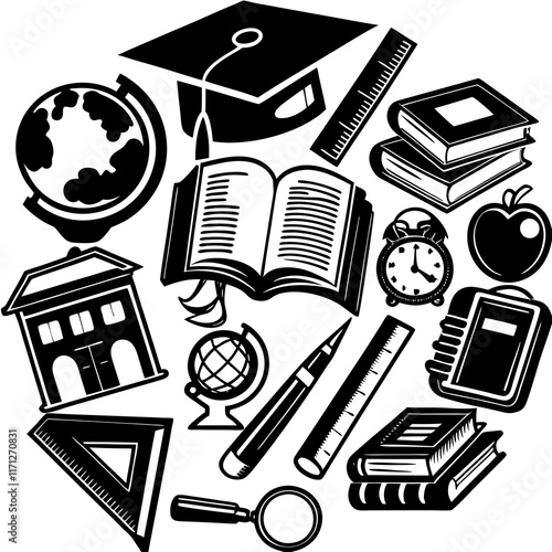 "Back to School Vector Art | Kids Education Set"