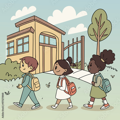 "Back to School Vector Art | Kids Education Set"