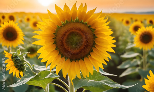 Wallpaper Mural Close Up Of A Sunflower Torontodigital.ca
