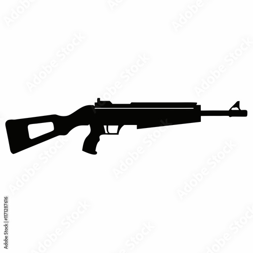 gun isolated on white