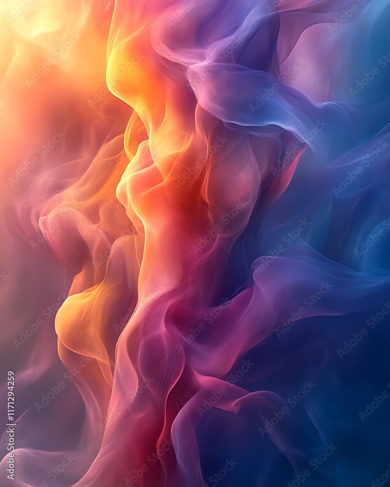 Abstract colorful smoke swirls. (12) Abstract colorful smoke swirls. (12)