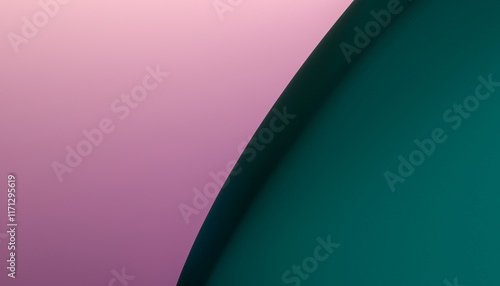 Soothing pink to green color gradient background photo