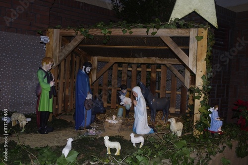 Crèche dans une église photo