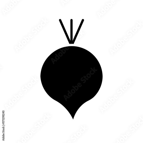 beet glyph icon