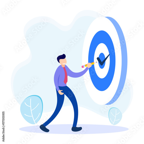 Illustration vector graphic cartoon character of priorities