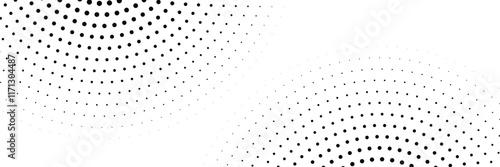 Set of halftone dots gradient pattern texture isolated on white background. Straight dotted spots using halftone circle dot raster texture. Vector blot half tone collection.