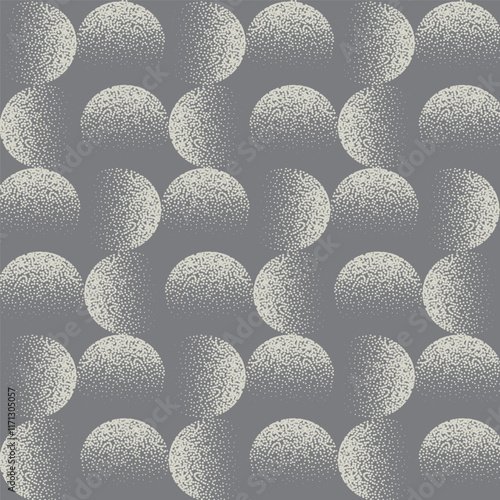Retro styled stippled dots pattern design 