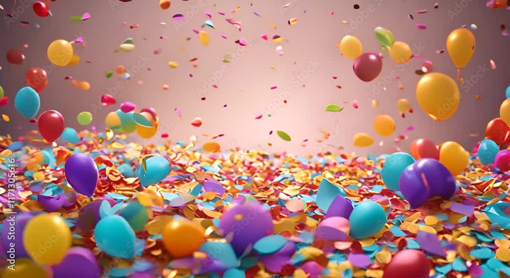 Confetti and party 4K Confetti and party 4K