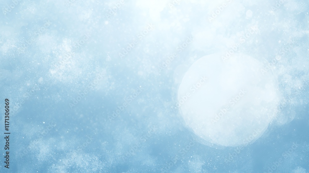 Abstract Light Blue Winter Background With Glimmering Snow Abstract Light Blue Winter Background With Glimmering Snow