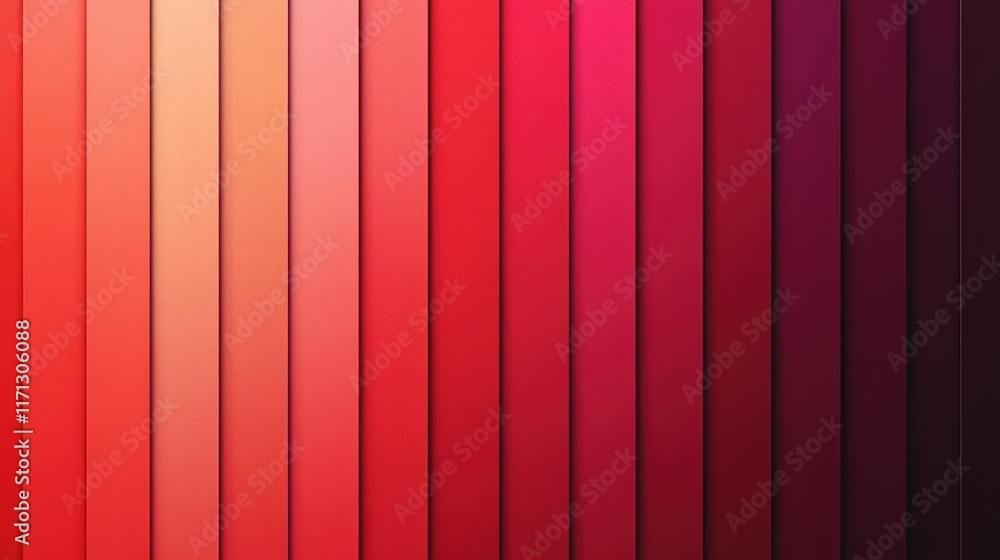 A gradient of red shades displayed in vertical stripes, showcasing color variations. A gradient of red shades displayed in vertical stripes, showcasing color variations.