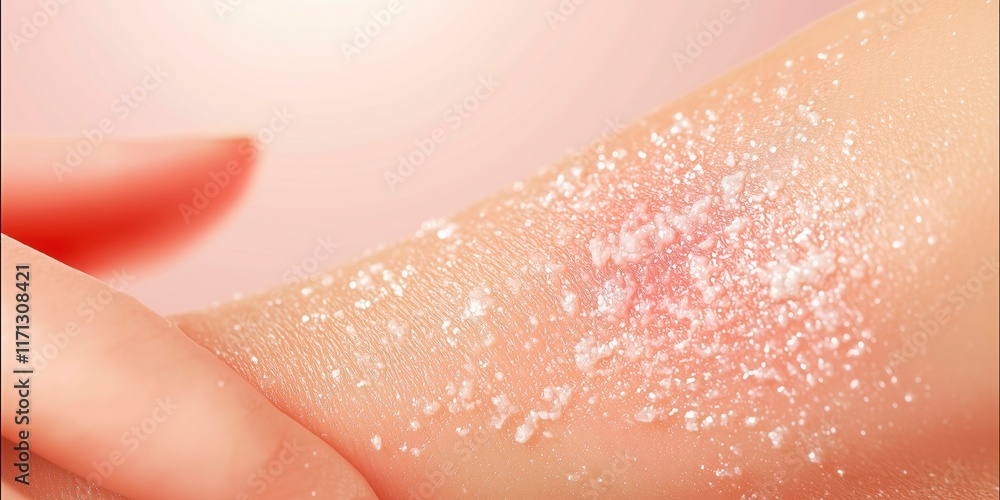 Fototapeta premium Eczema causing arm irritation