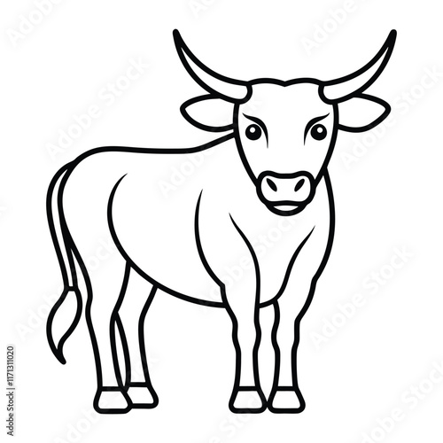 cow isolated on white