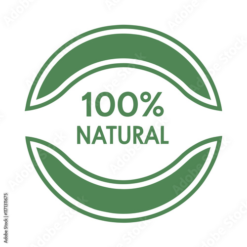 Premium 100% Natural Eco Logo Design.