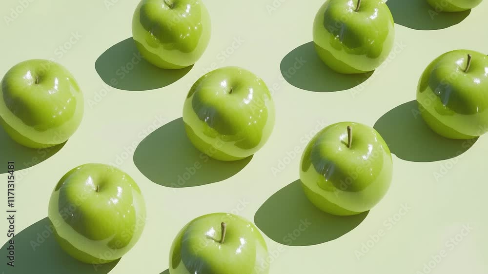 Fresh green apple under the sunlight with white background photo, food photography concept. Fresh green apple under the sunlight with white background photo, food photography concept.