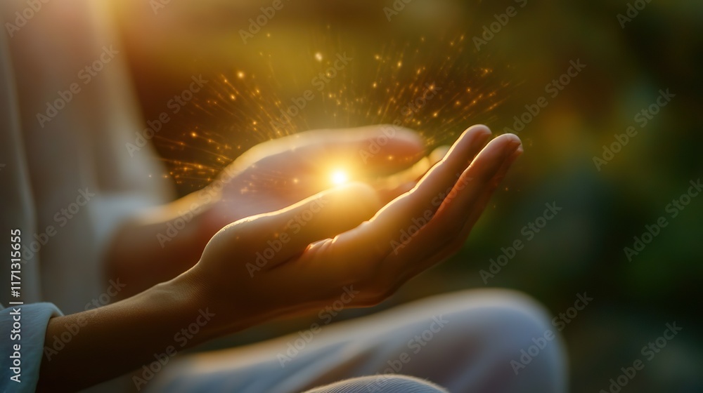 © Phonphysith - A person practicing Reiki energy healing for holistic well-being. © Phonphysith - A person practicing Reiki energy healing for holistic well-being.
