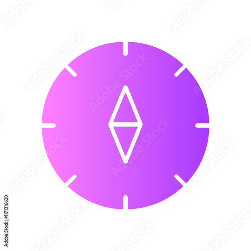 compass gradient icon