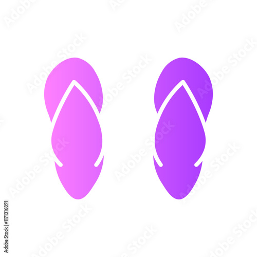 slipper gradient icon