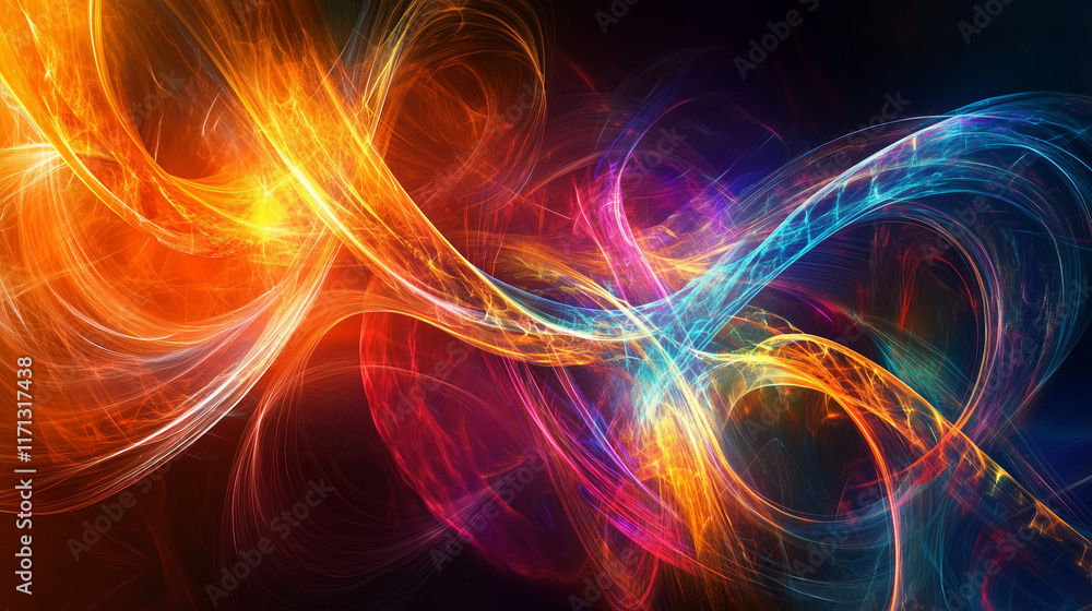 Abstract background with glowing lights Abstract background with glowing lights
