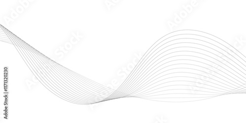 Abstract grey smooth element swoosh speed wave modern stream background abstract wave line for banner, wallpaper background with wave design
