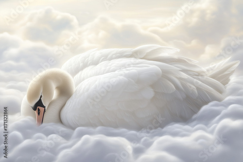 swan on the water