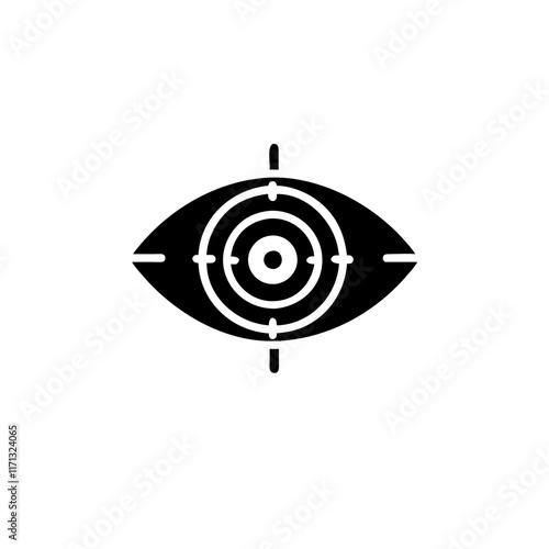 Focus icon on transparent background
