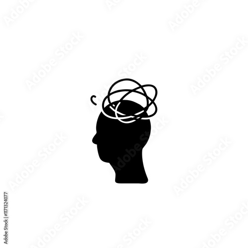 Stress icon isolated on transparent background
